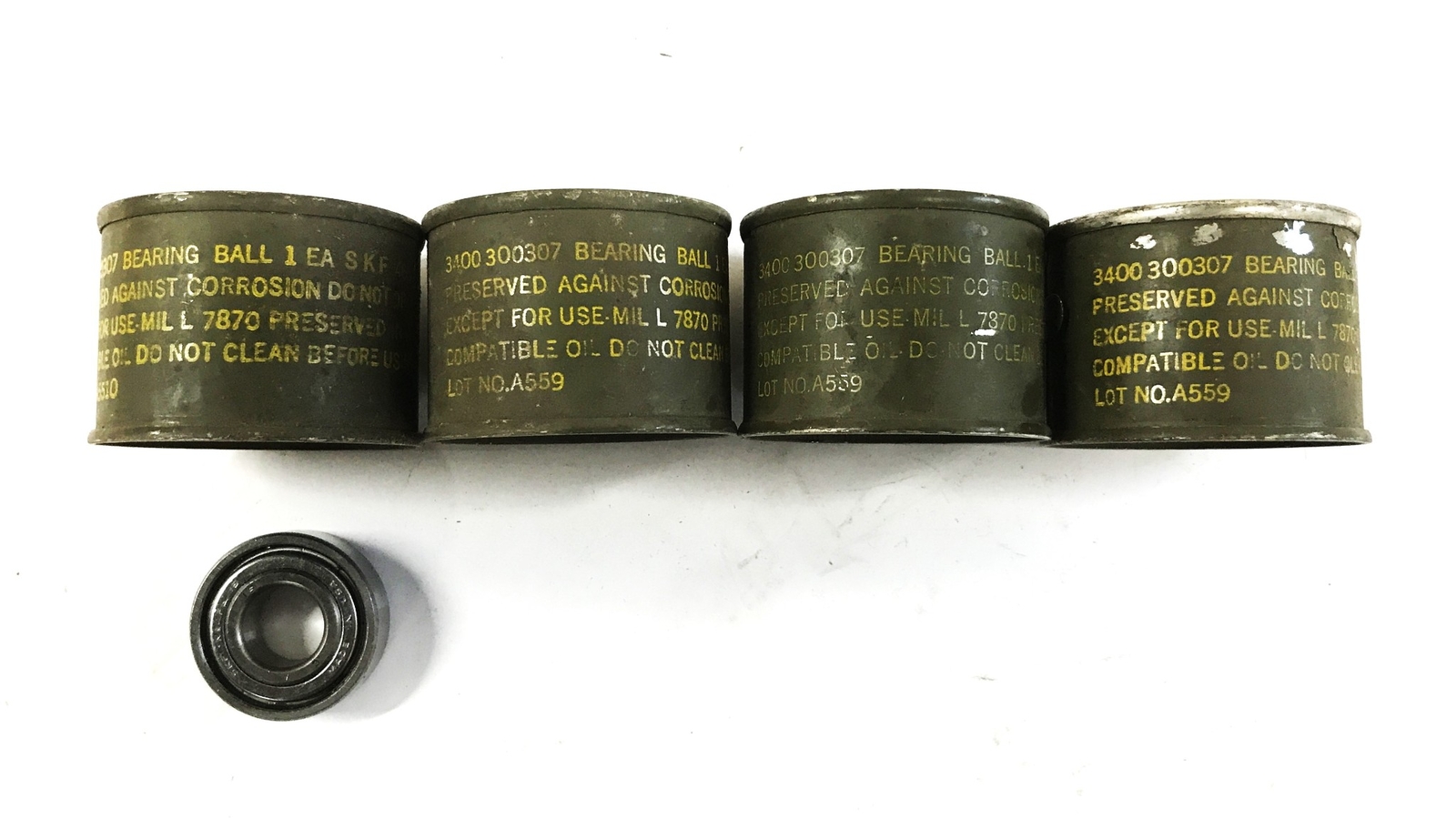 SKF Single Row Ball Bearing FL15J [Lot of 4] NOS