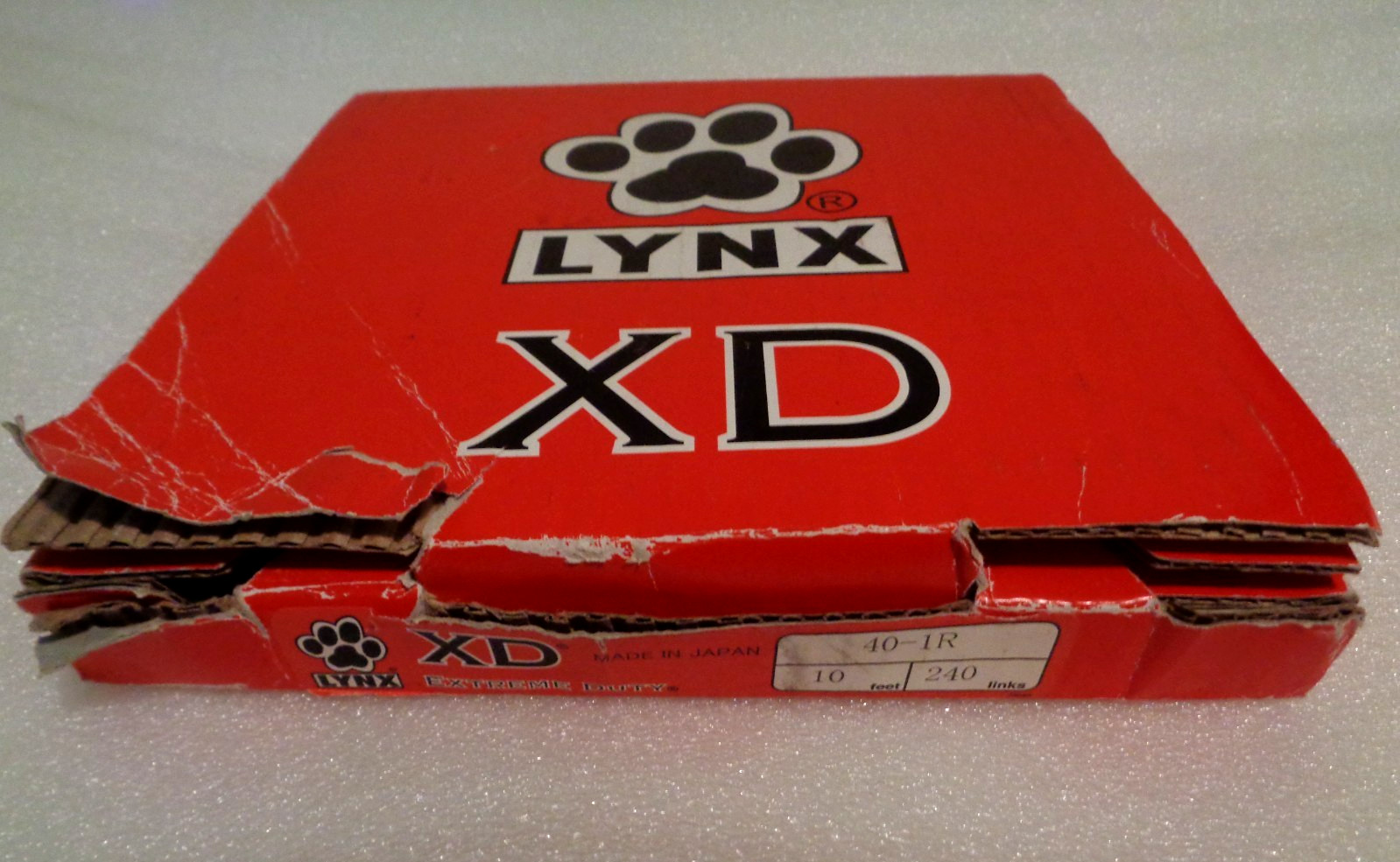 Lynx XD 40-1R Extreme Duty Roller Chain 10 Feet x 240 Links
