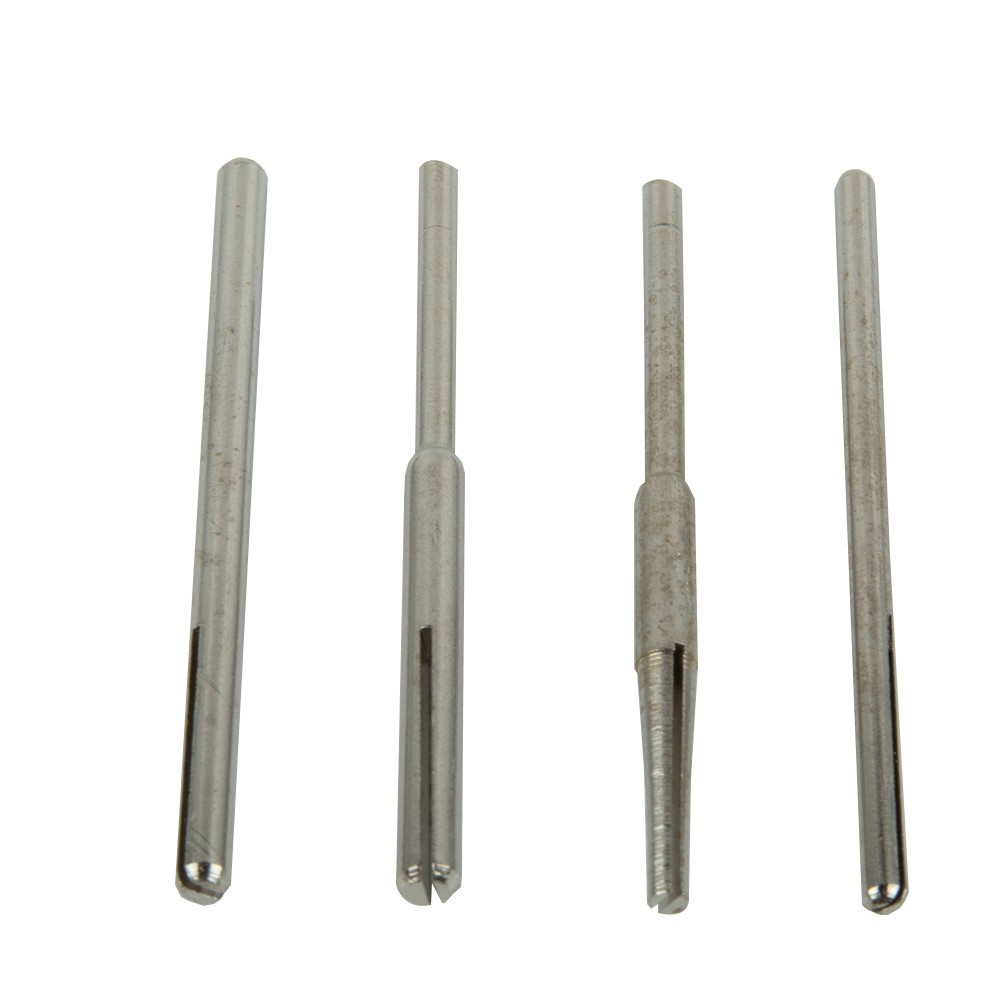 12x 2.35/3.0mm Sandpaper Abrasive Straight Split Mandrels Clip Type Rotary Tool