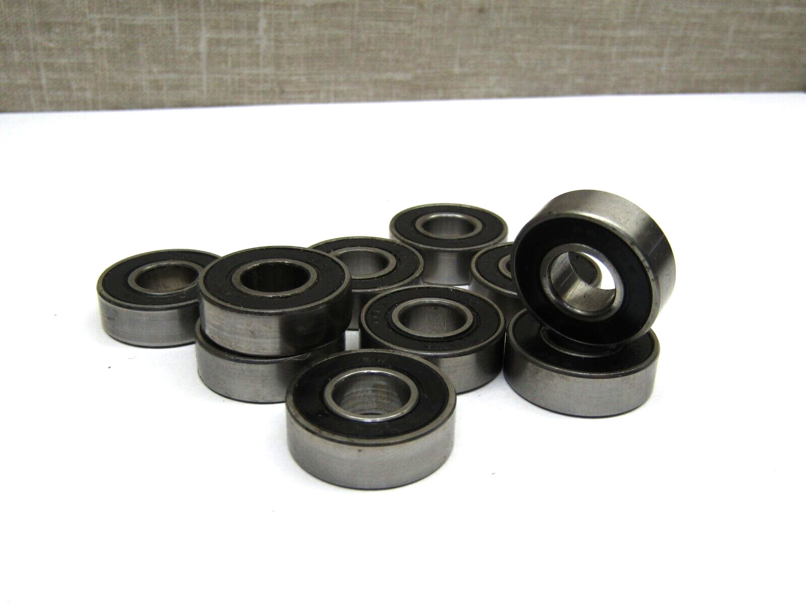 (Lot of 10) BW Mfg R6-2RS 3/8″ X 7/8″ X 9/32″ Sealed Bearing
