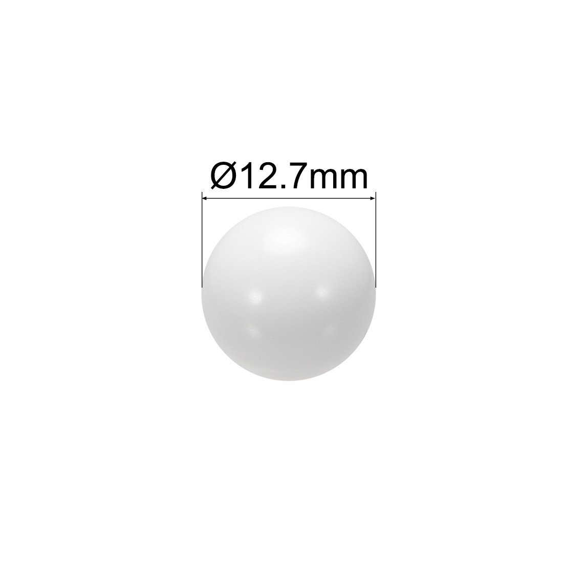 1/2-inch POM Coin Ring Making Balls, Plastic Bearing Ball 5pcs