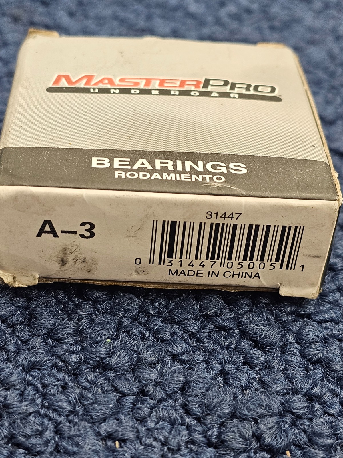 (QTY 3) Master Pro A-3 31447 Tapered Roller Bearing Assembly