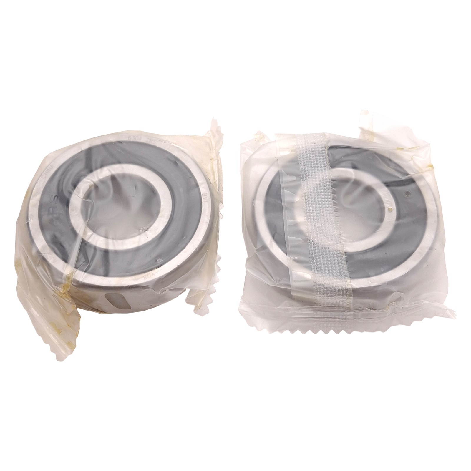 Lot of 2 Timken 6304-2RS Ball Bearing, ø20mm ID, ø52mm OD, 15mm Width, 7800N