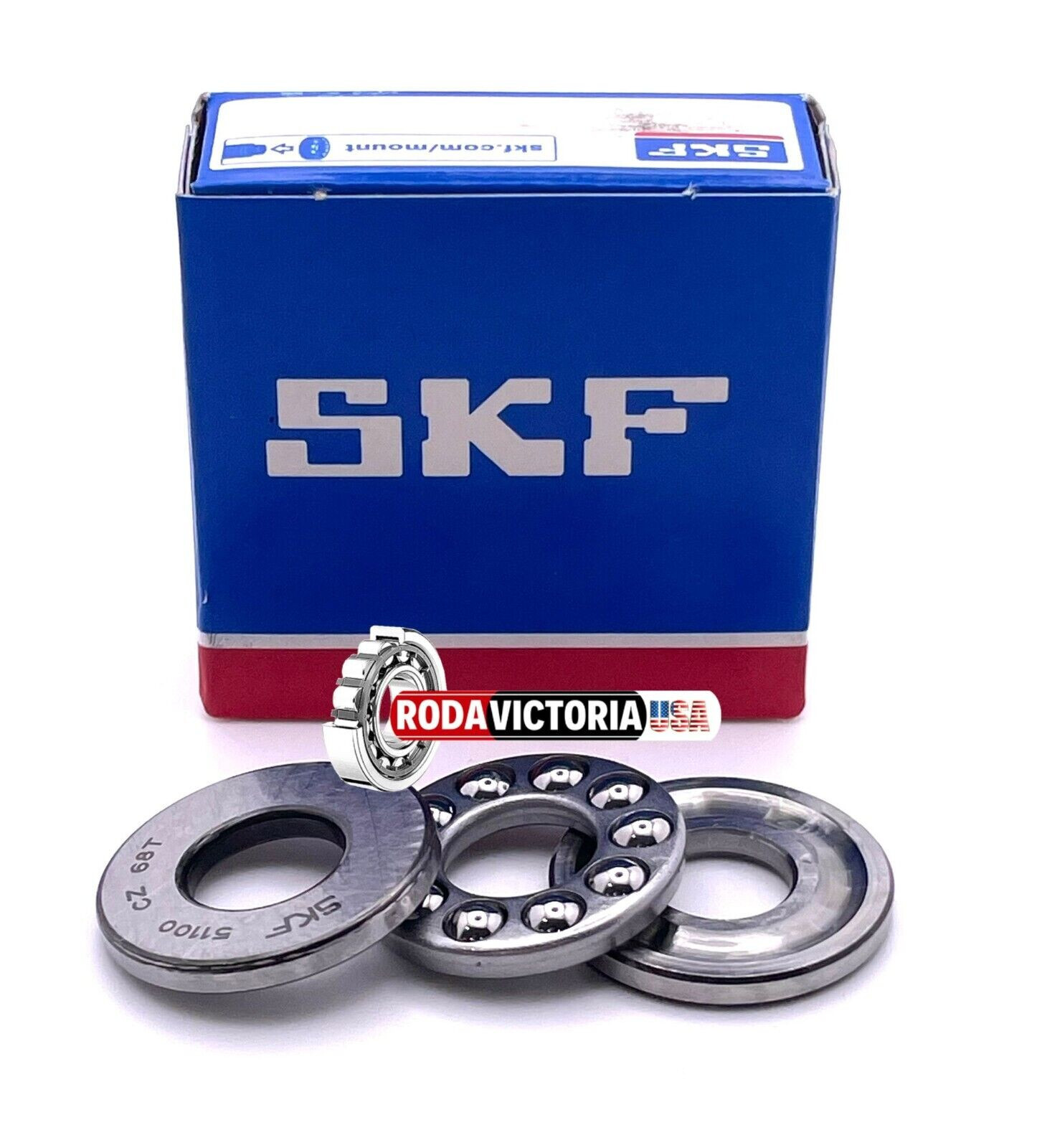 SKF 51100 Thrust Bearing 10x24x9 (mm), new in sealed factory box