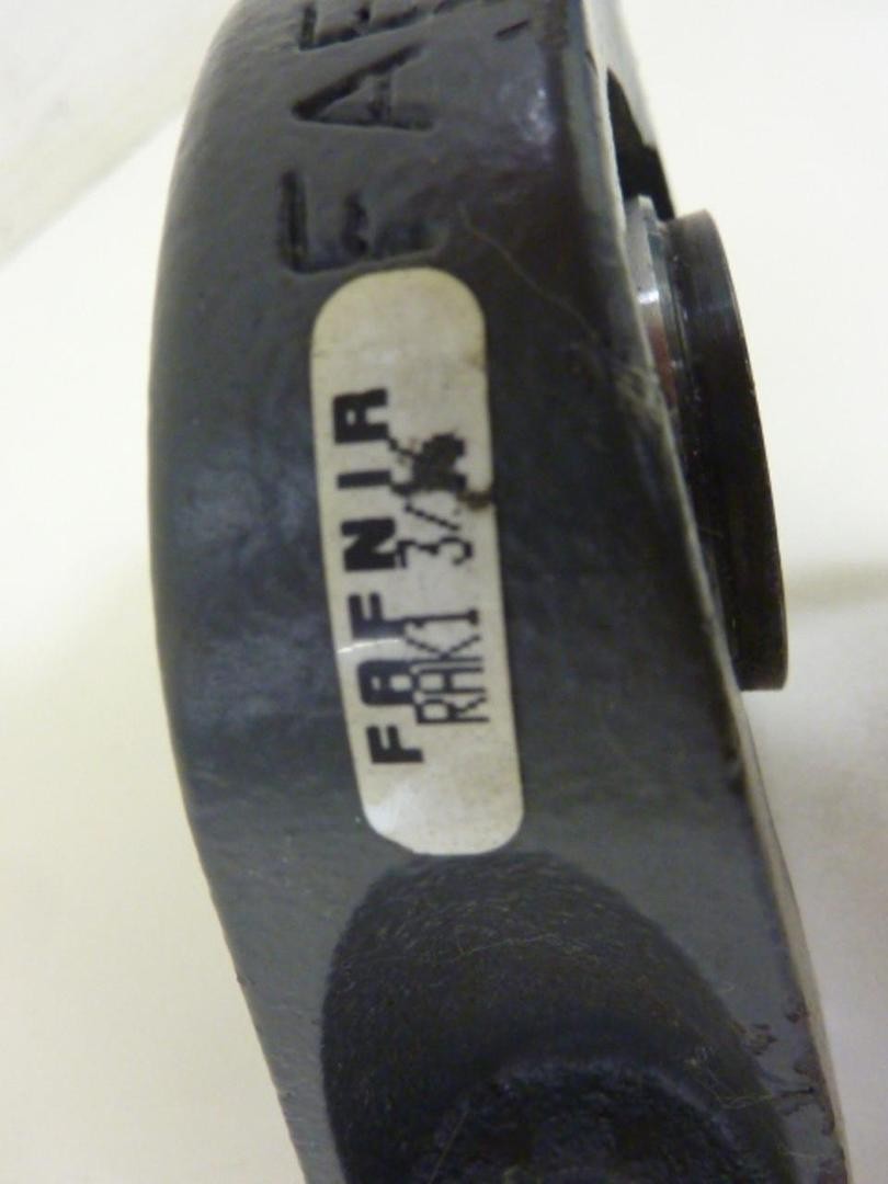 FAFNIR BEARING Pillow Block Bearing RAK1 3/16 Used #60692