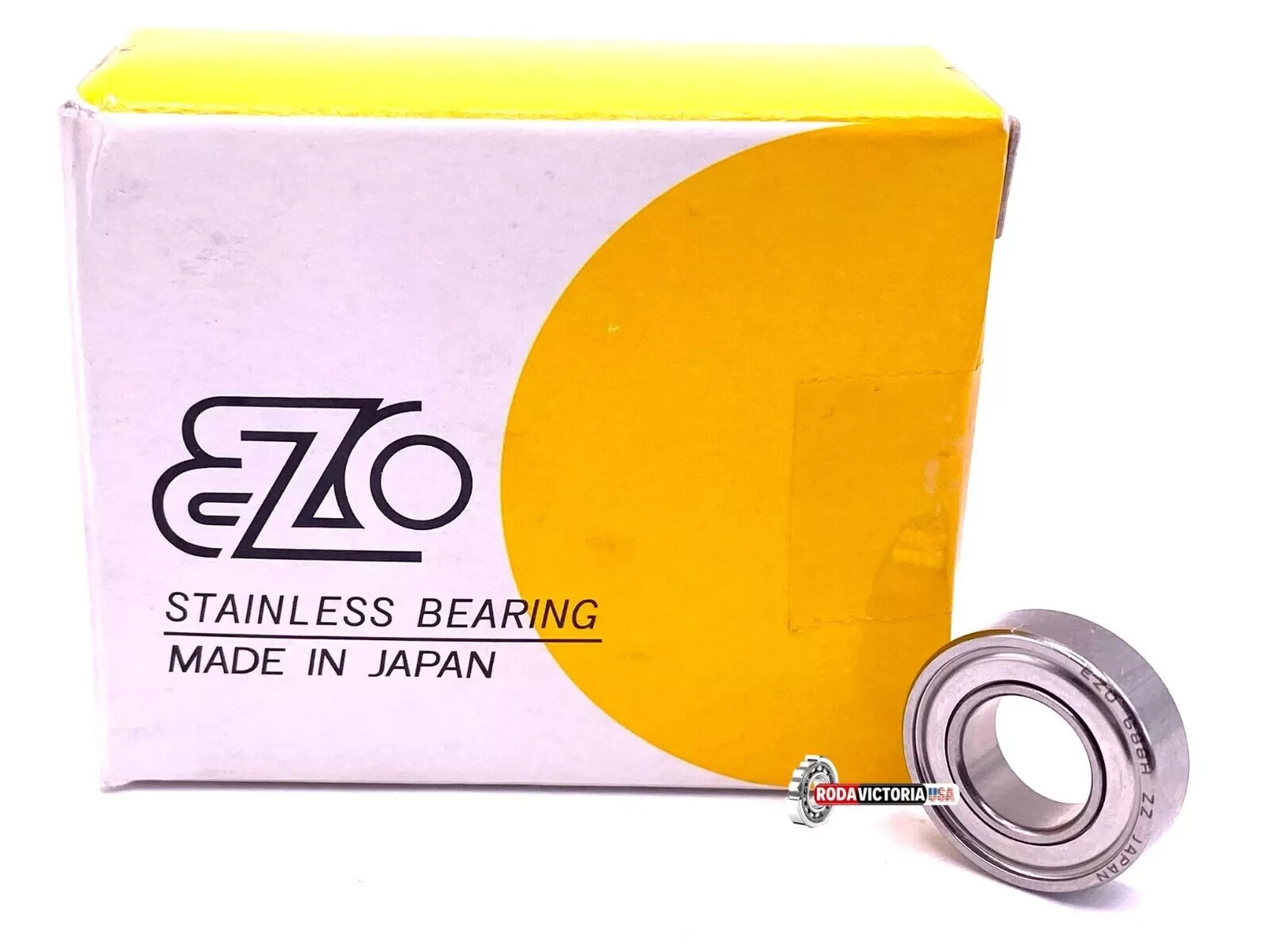 EZO Japan S688 ZZ Stainless Steel Ball Bearing, Metal Shielded 8x16x5 mm