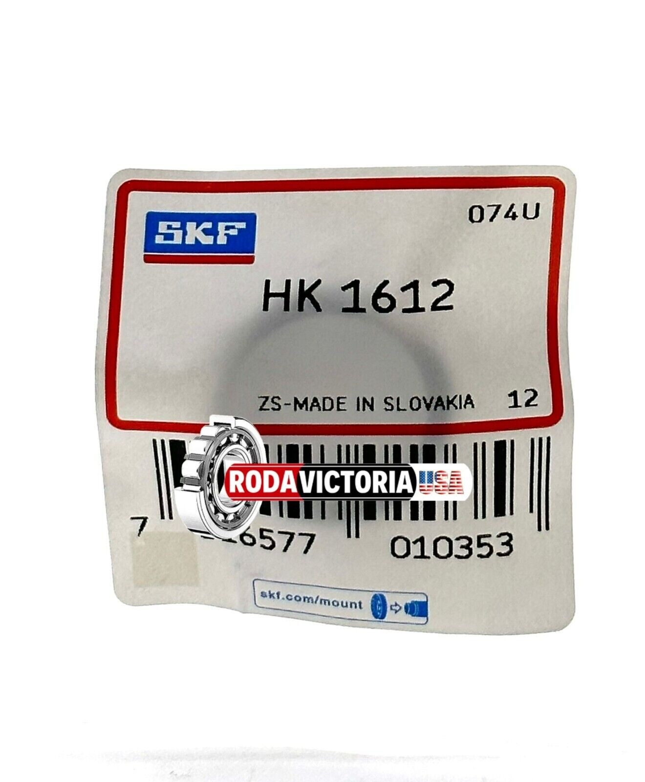 SKF HK1612 DRAWN CUP NEEDLE ROLLER BEARING OPEN ENDED 16x22x12mm
