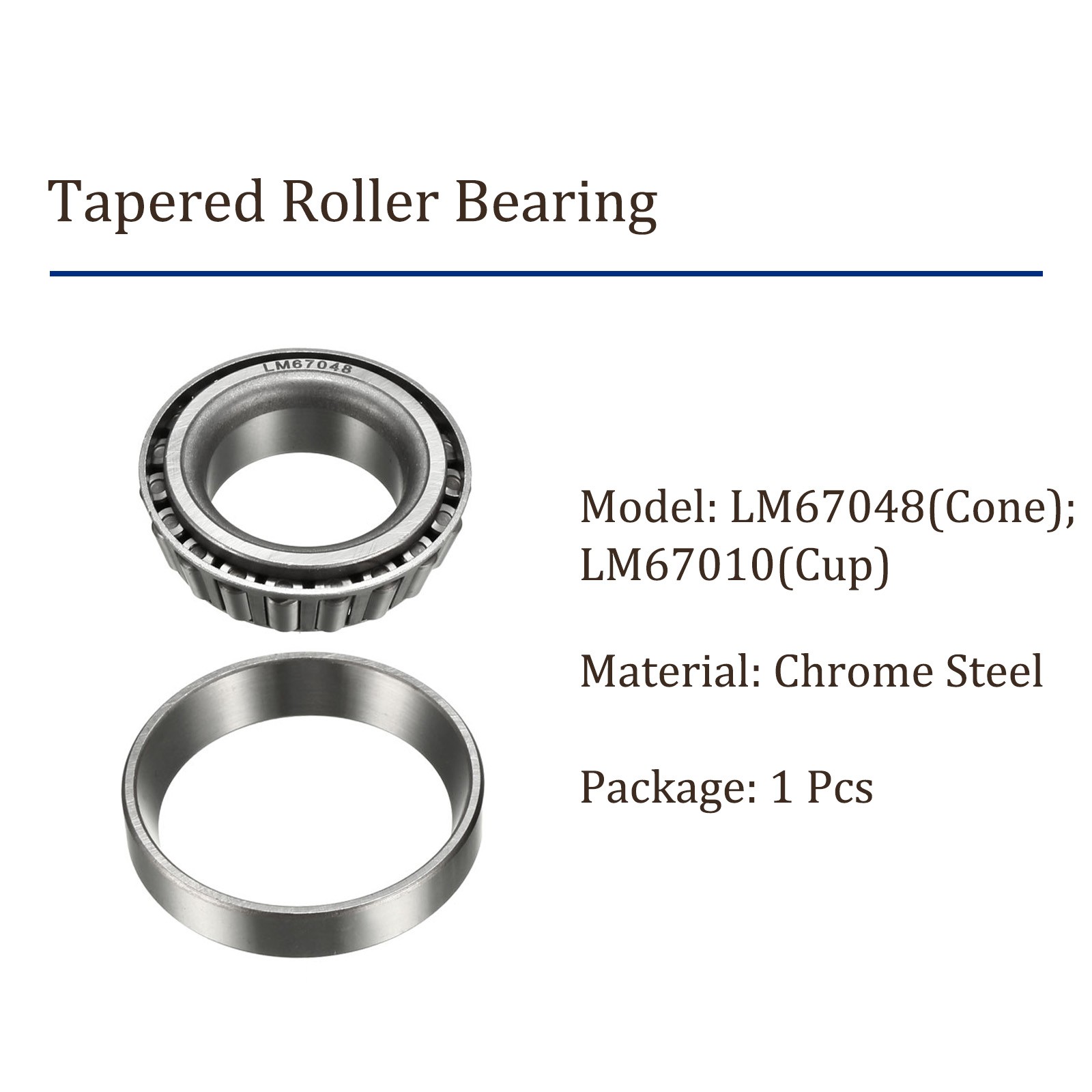LM67048/LM67010 Tapered Roller Bearing 1.25″x2.328″x0.66″ Bearing
