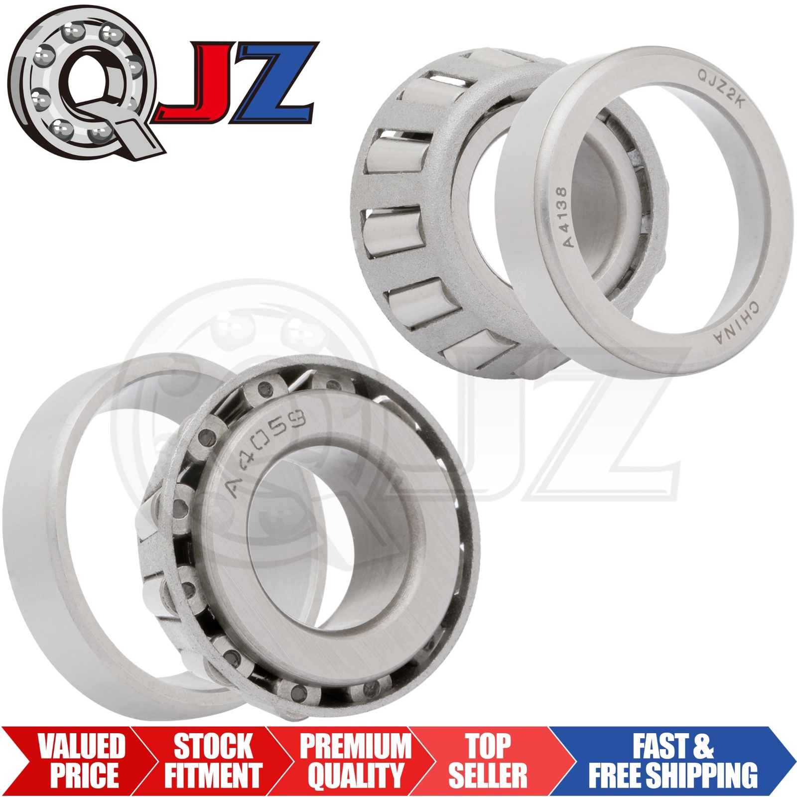[Qty.2] A4059-A4138 Tapered Roller Bearing Set Cup & Cone [0.5901″ID x 0.433″ W]