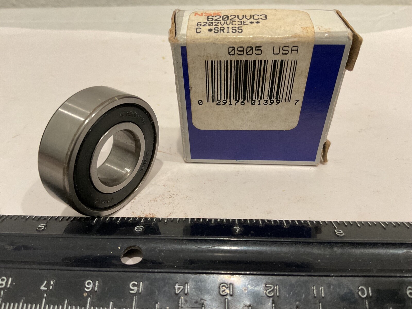 New NSK 6202VVC3 Deep Groove Bearing, 15mm ID, 35mm OD, 11mm Width