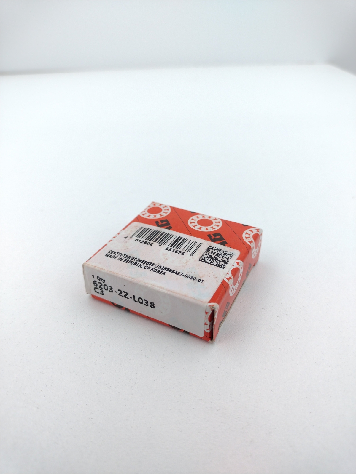FAG (Schaeffler) 6203 2Z L038 C3 Deep Groove Ball Bearing 17 mm x 40 mm x 12 mm