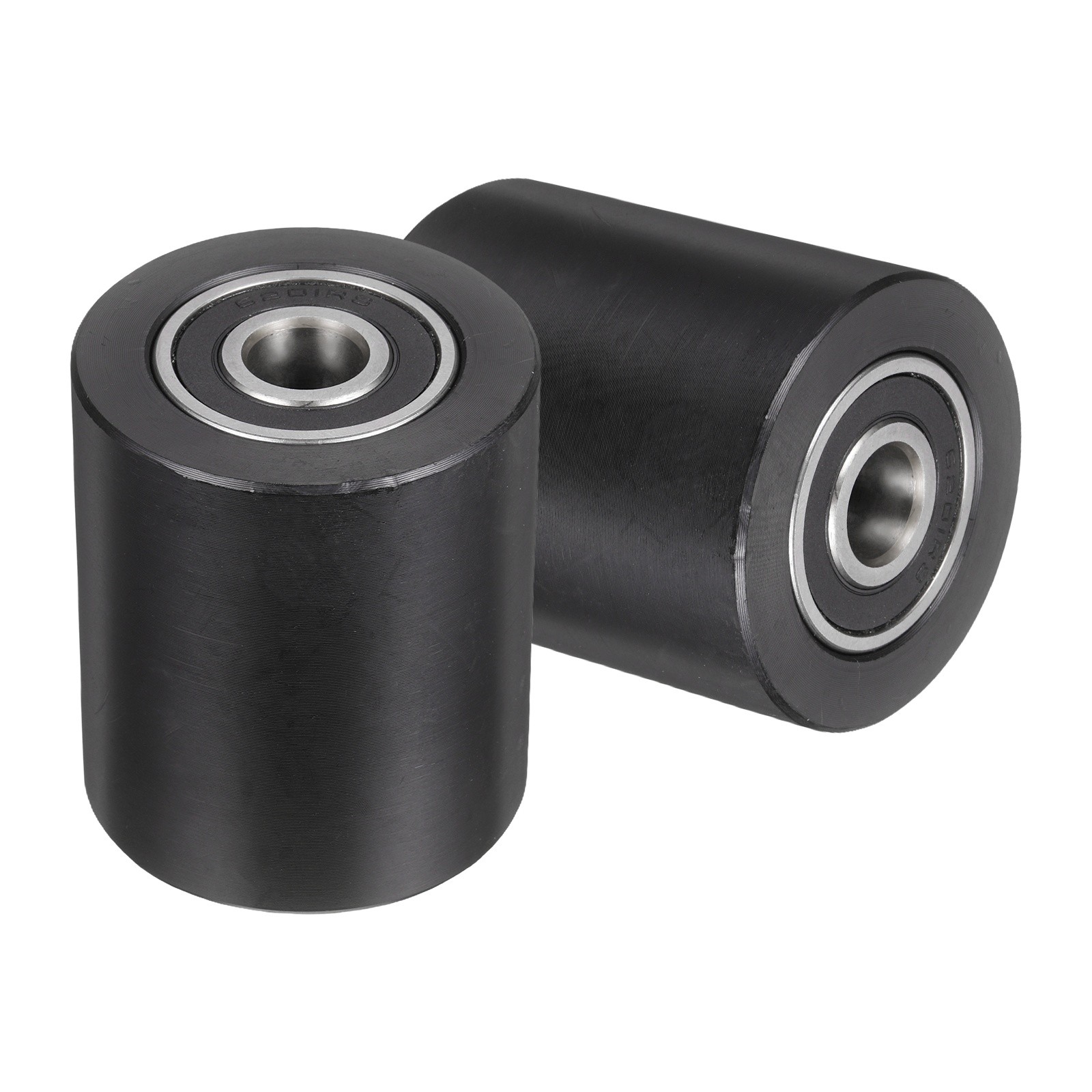 2Pcs Plastic Roller Wheel with Bearing, 15/32″x1-7/8″x2-5/32″ Bearing Pulley