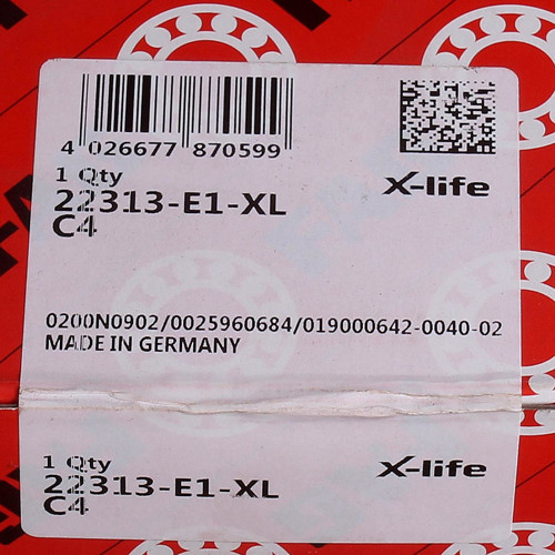 22313-E1-XL-C4 FAG/Schaeffler Technologies 65 x 140 x 48 mm SPHERICAL ROLLER …