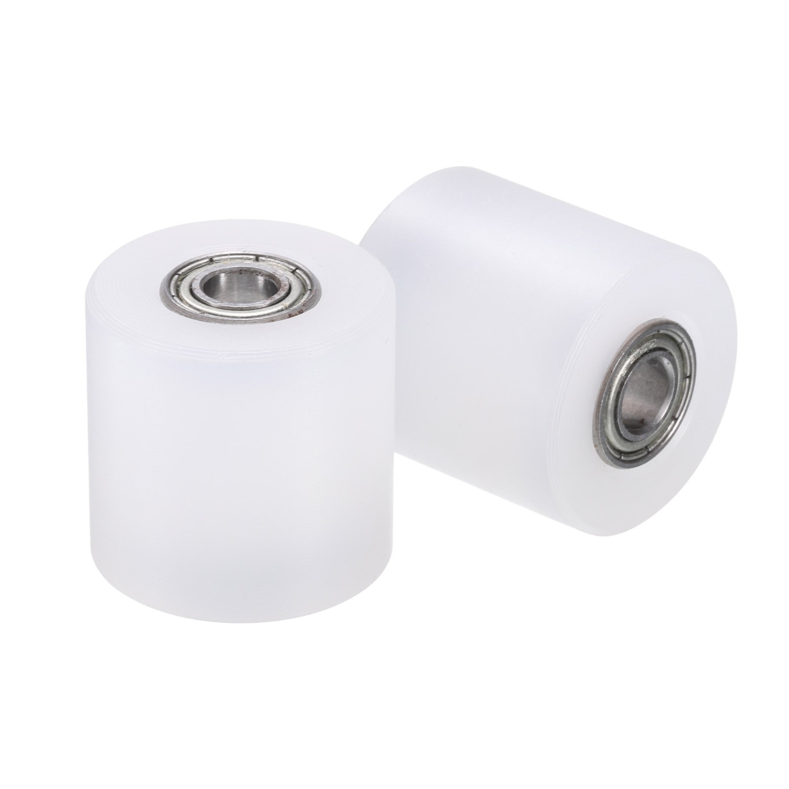 2Pcs Nylon Roller Wheel with Bearings 1/4″x1″x1″ Nylon Pulley