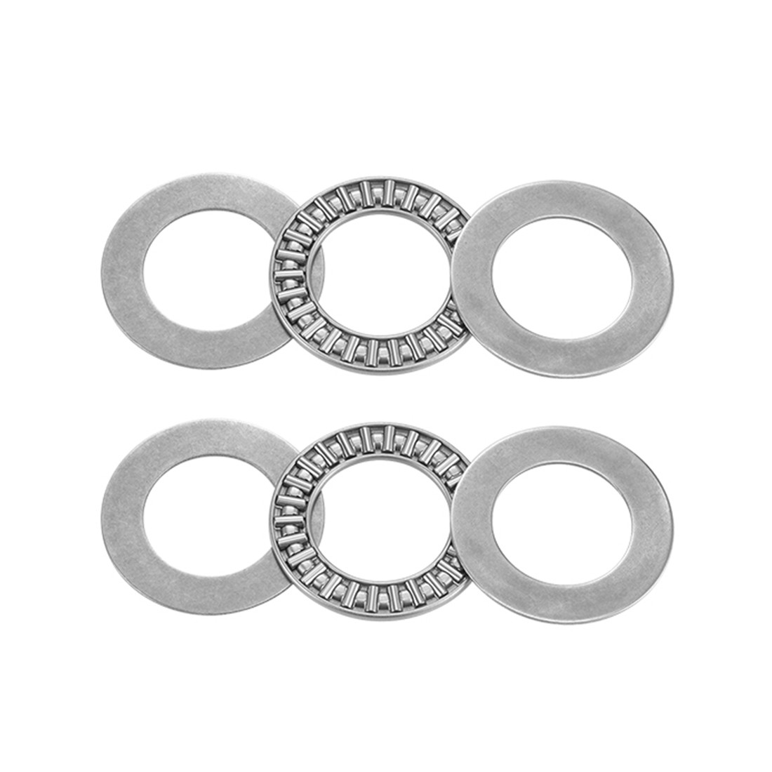 2PCS 7/8×1-7/16×5/64-inch NTA1423 Thrust Needle Roller Bearings with Washers