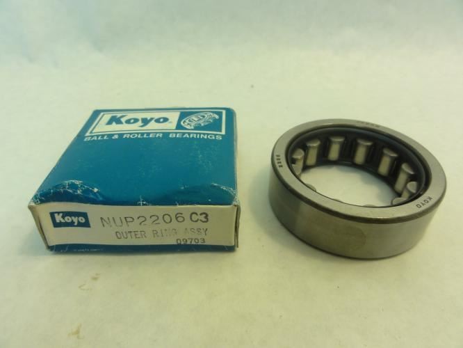201644 New In Box; Koyo NUP2206C3 Outer Ring Assembly; 30mm ID; 62mm OD