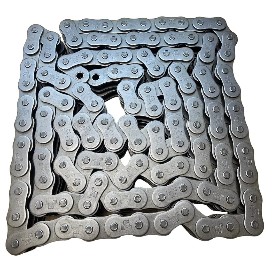 LYNX Extreme Duty XD 80-2R, 10′ Feet, 120 Links, Roller Chain 🔥Fast Shipping🔥