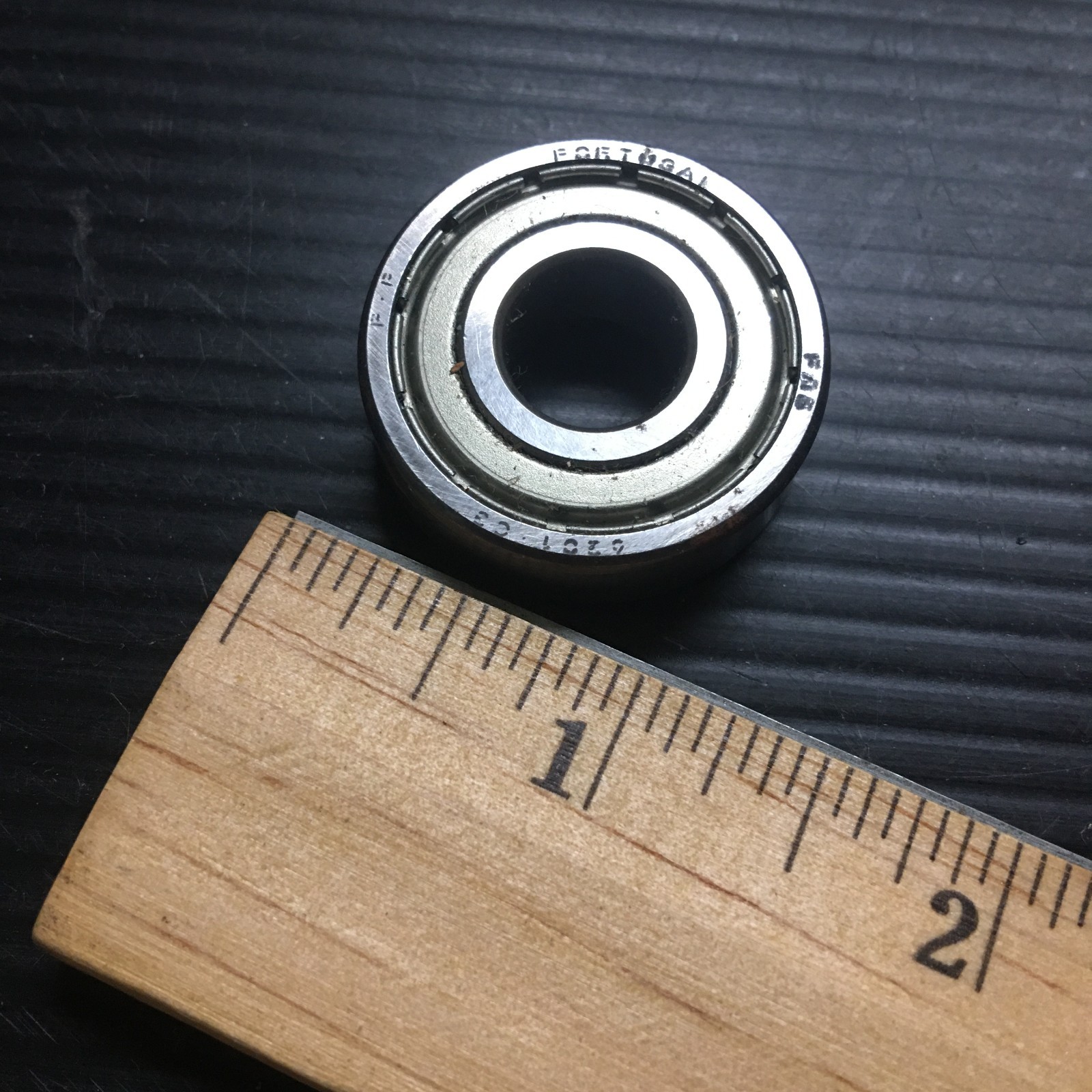 Vintage Portugal FAG 6201-C3 Deep Groove Ball Bearing 1.25″D x3/8″W