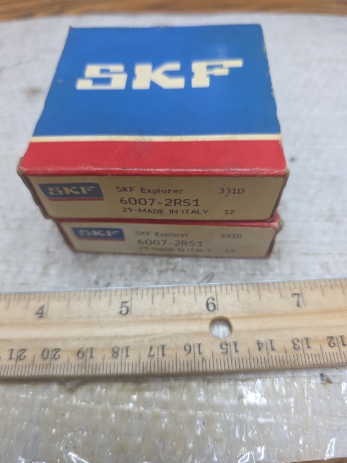 NEW QTY OF 2 SKF 6007-2RS1/C3 Bearing 35x62x14 Sealed C3 NEW