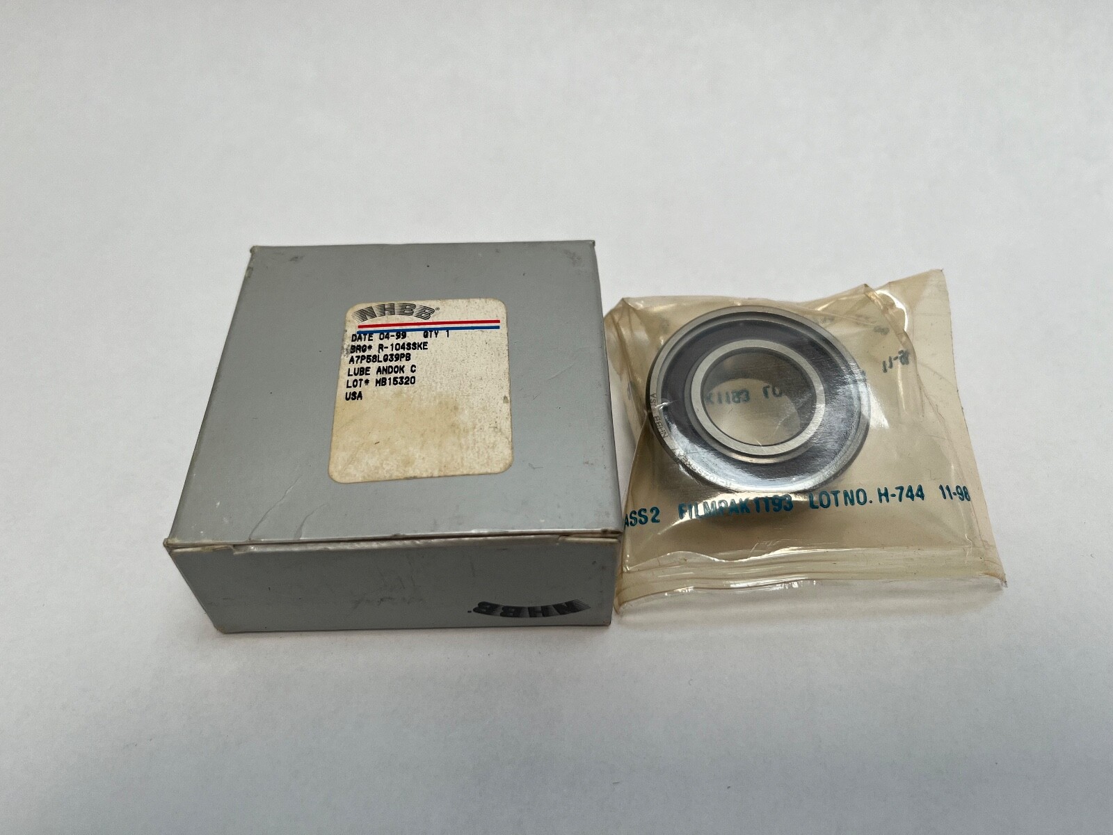 NHBB R-104KEA7 Bearing Open 20x42x12 mm 6004-P4 R-104-KE-A7 USA