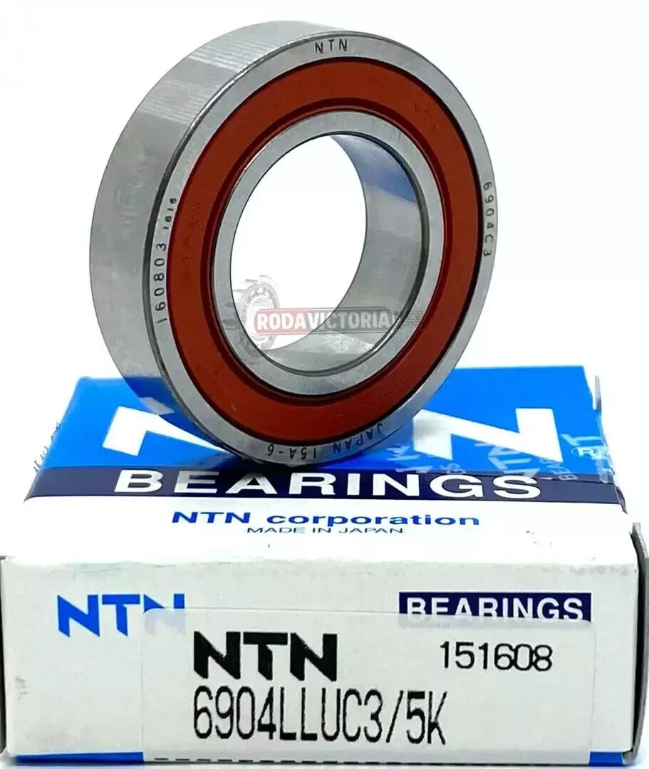 NTN 6904 LLU/5K Deep Groove Ball Bearing, Rubber Sealed 61904 20x37x9 mm