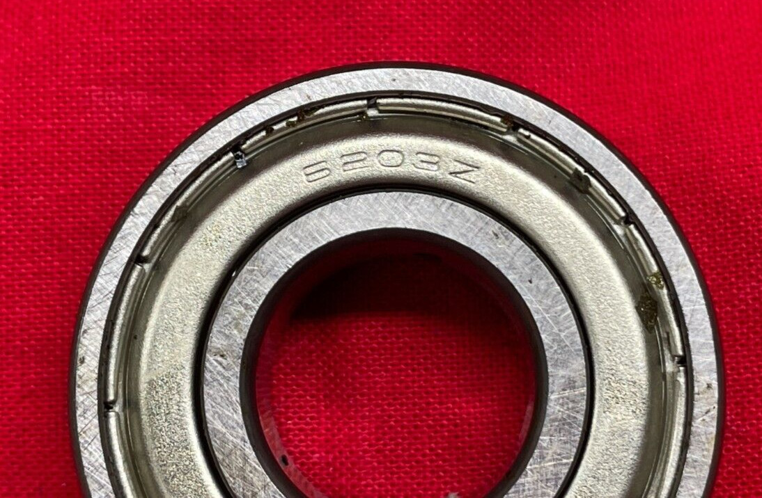 NSK 6203Z DEEP GROOVE BEARING 17MM X 40MM X 12MM (LOT OF 2)