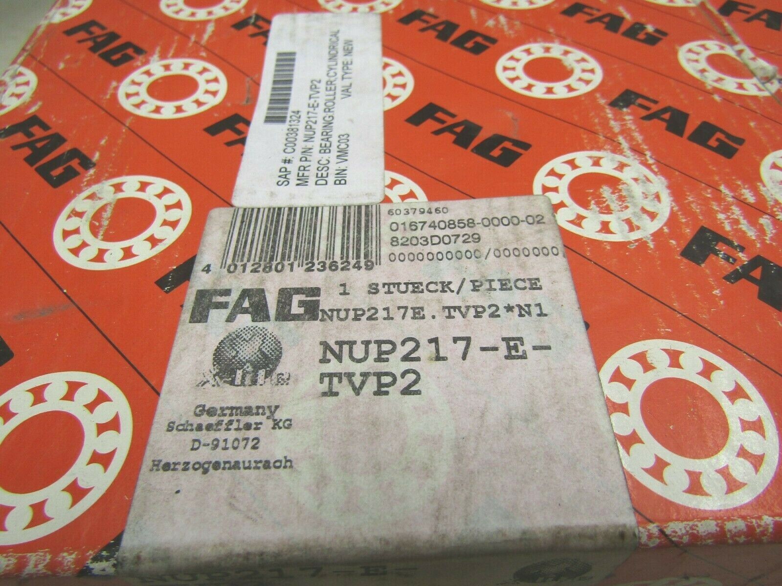 FAG Germany NUP217-E-TVP2 85 mm X 150 mm X 28 mm Cylindrical Roller Bearing