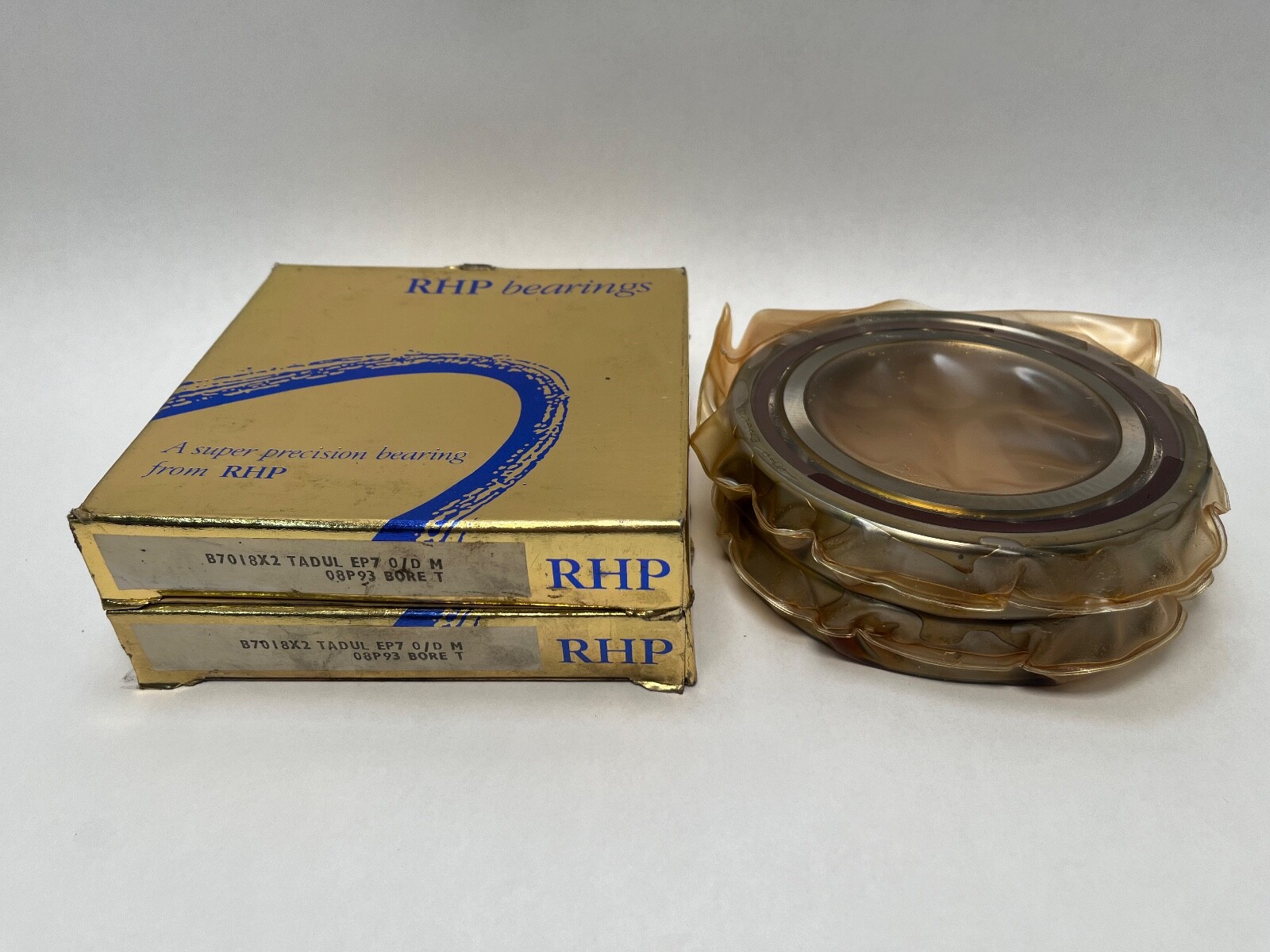 RHP 7018CTDULP4 Bearing 90x140x24 mm 7018C 7018-C-T-DUL-P4 England 2 Pcs