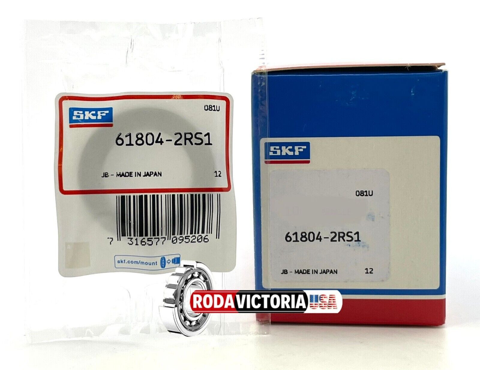 SKF 61804-2RS1 Deep Groove Ball Bearings 20x32x7 mm 6804-2RS 6804RS