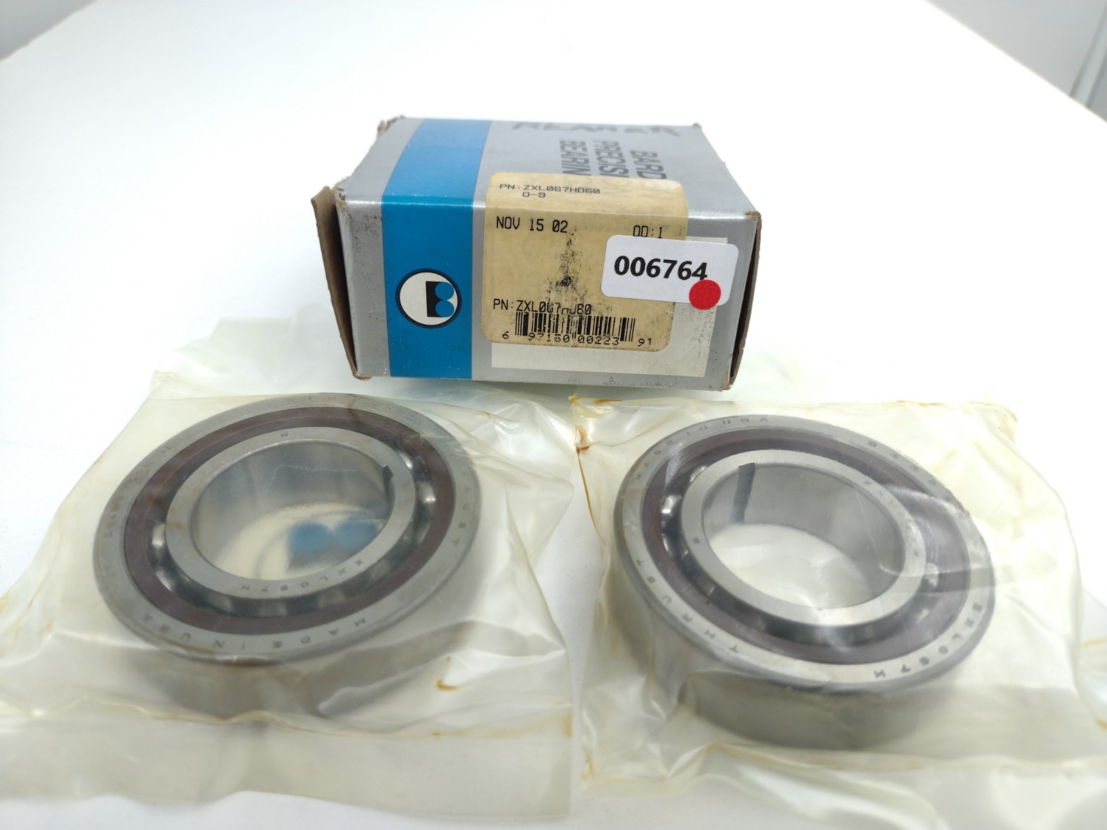 *** Barden ZXL067HD60 Angular Contact Spindle Bearing 1-1/4 inch Bore