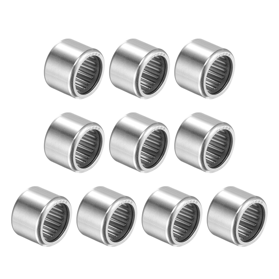 SCE88 Needle Roller Bearings 1/2″x11/16″x1/2″ Chrome Steel Open End 10X
