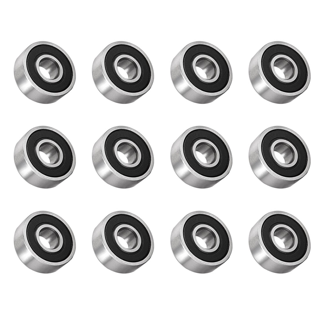 6mmx17mmx6mm Double Sealed 606-2RS Ball Bearings High Carbon Steel Z1 , 20Pcs