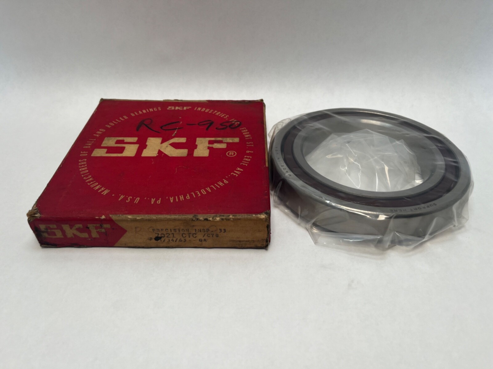 SKF 7021CTCC78 Bearing 105x160x26 mm 7021C 7021-CTC-C78 USA
