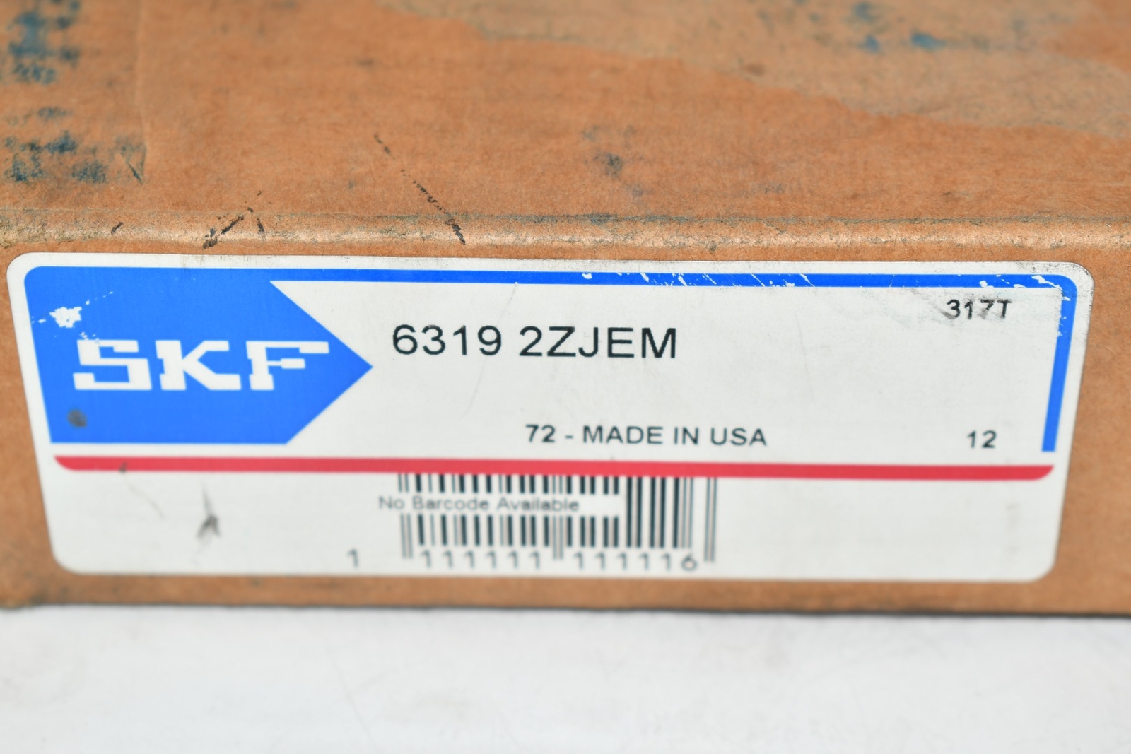 NEW SKF 6319 2ZJEM Medium 6300 Series Deep Groove Ball Bearing