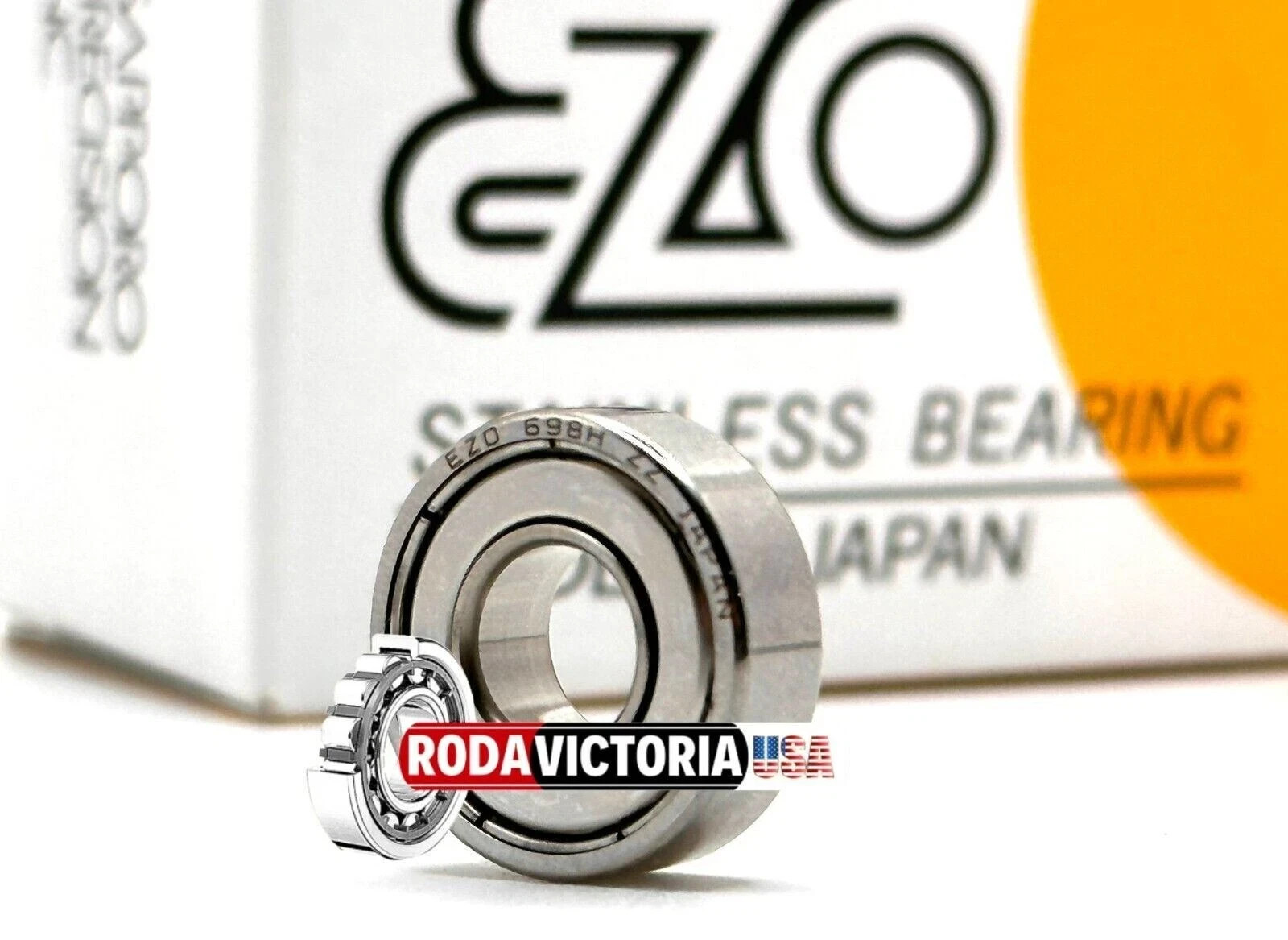 EZO Japan S698 ZZ Stainless Steel Ball Bearing Metal Shielded 698H ZZ 8x19x6 mm