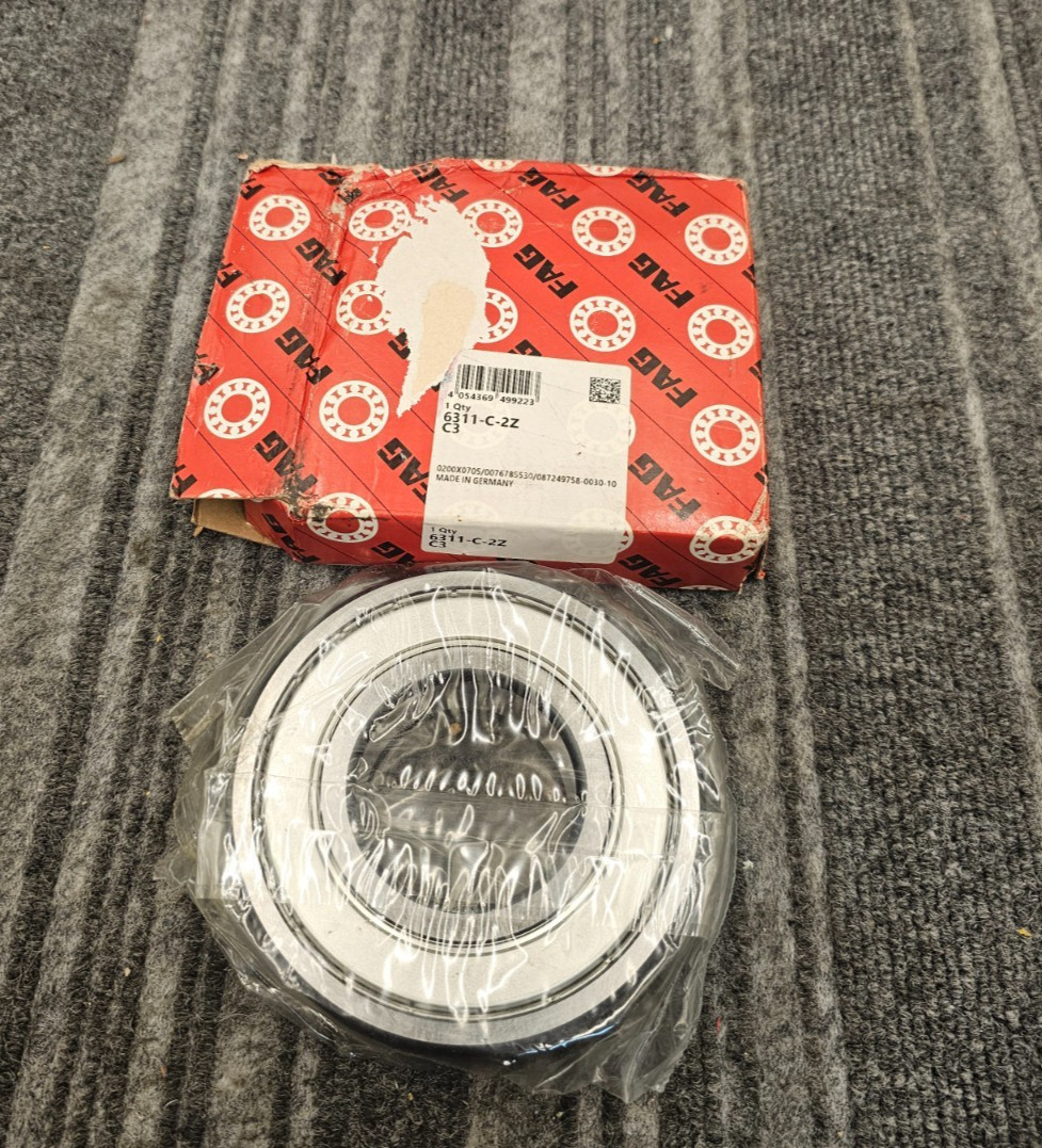 FAG 6311-C-2Z C3 Deep Groove Ball Bearing ID: 55MM. OD: 120mm Width: 29mm