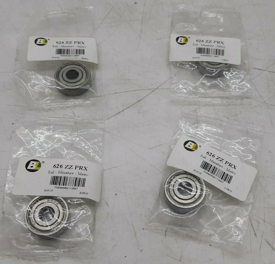 BL 626 ZZ PXR Bearing (Lot of 4)
