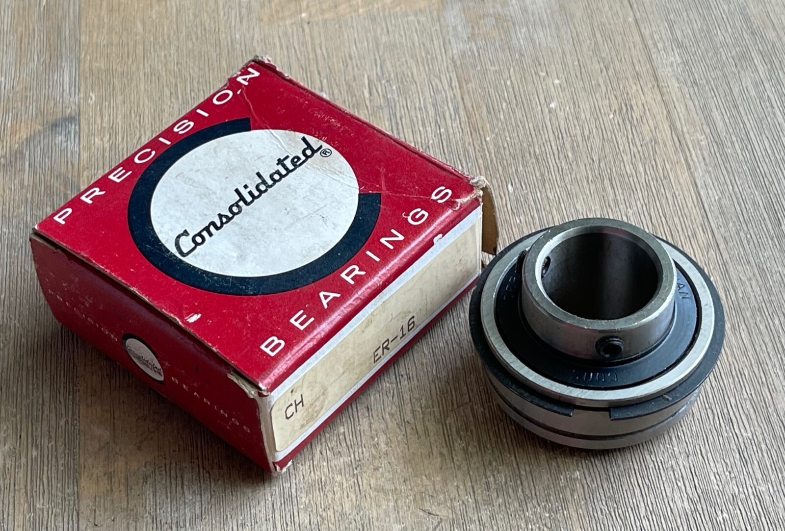 CONSOLIDATED BEARINGS SER205-16 BEARING WITH SNAP RING 1″ BORE NEW