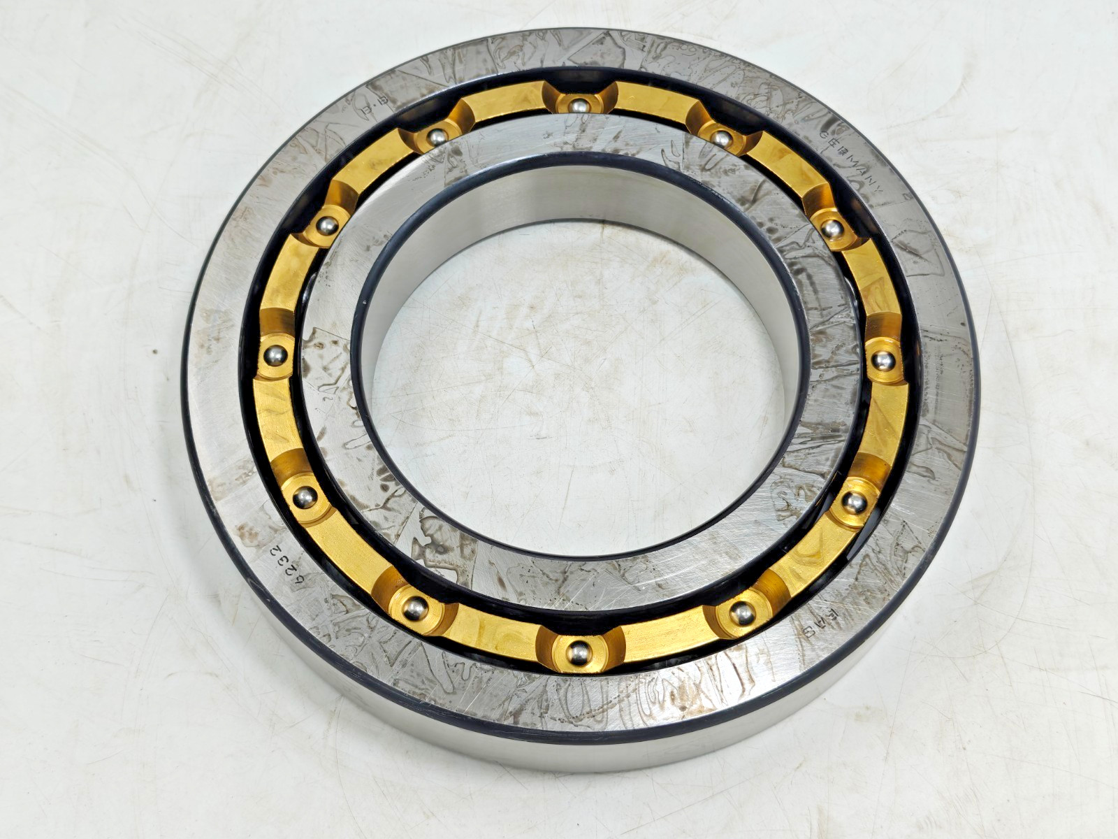 6232M FAG Deep Groove Ball Bearing FAG 6232 M Germany 160 x 290 x 48 mm Brass