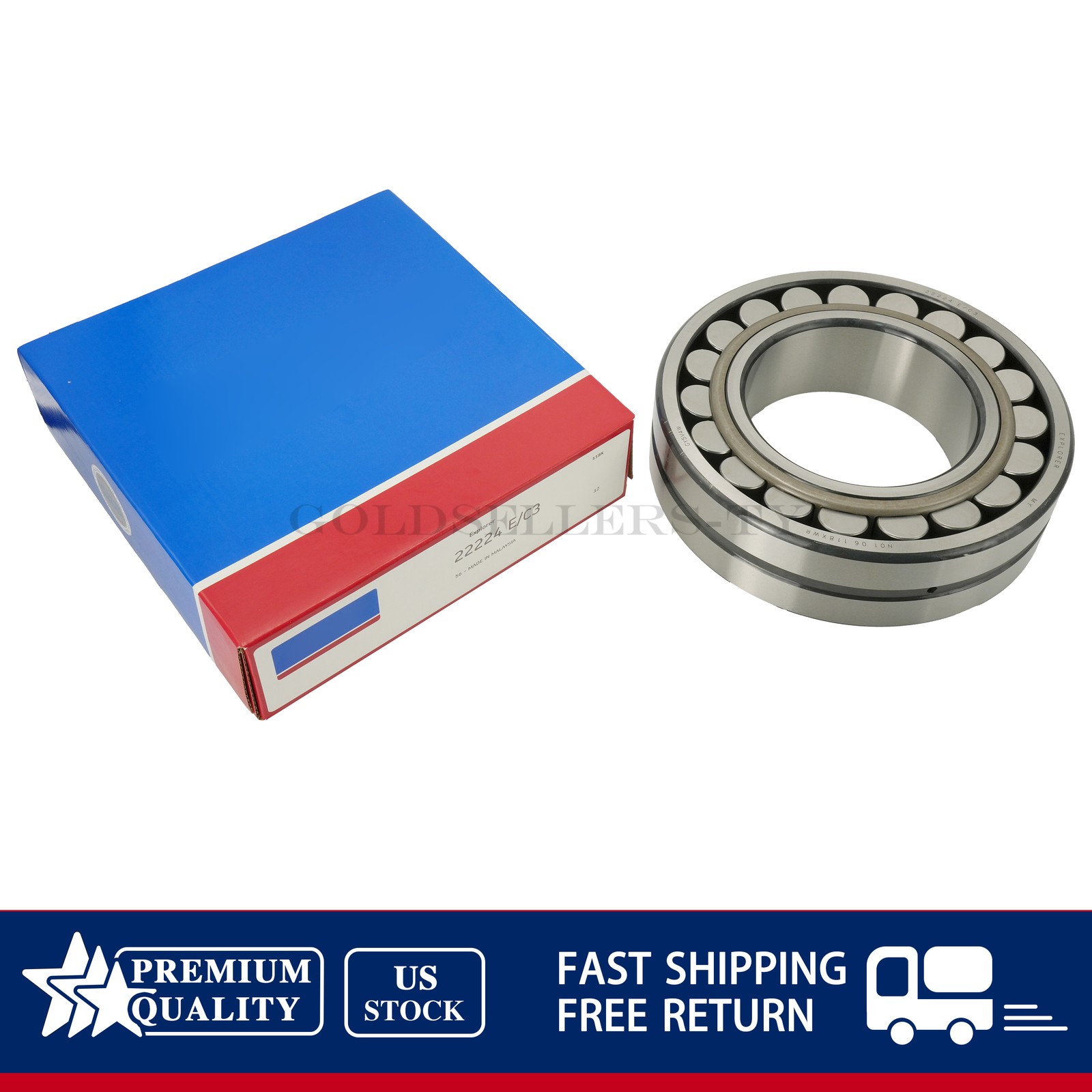 NEW For SKF Spherical Roller Bearing 22224 E/C3 120×215×58 mm