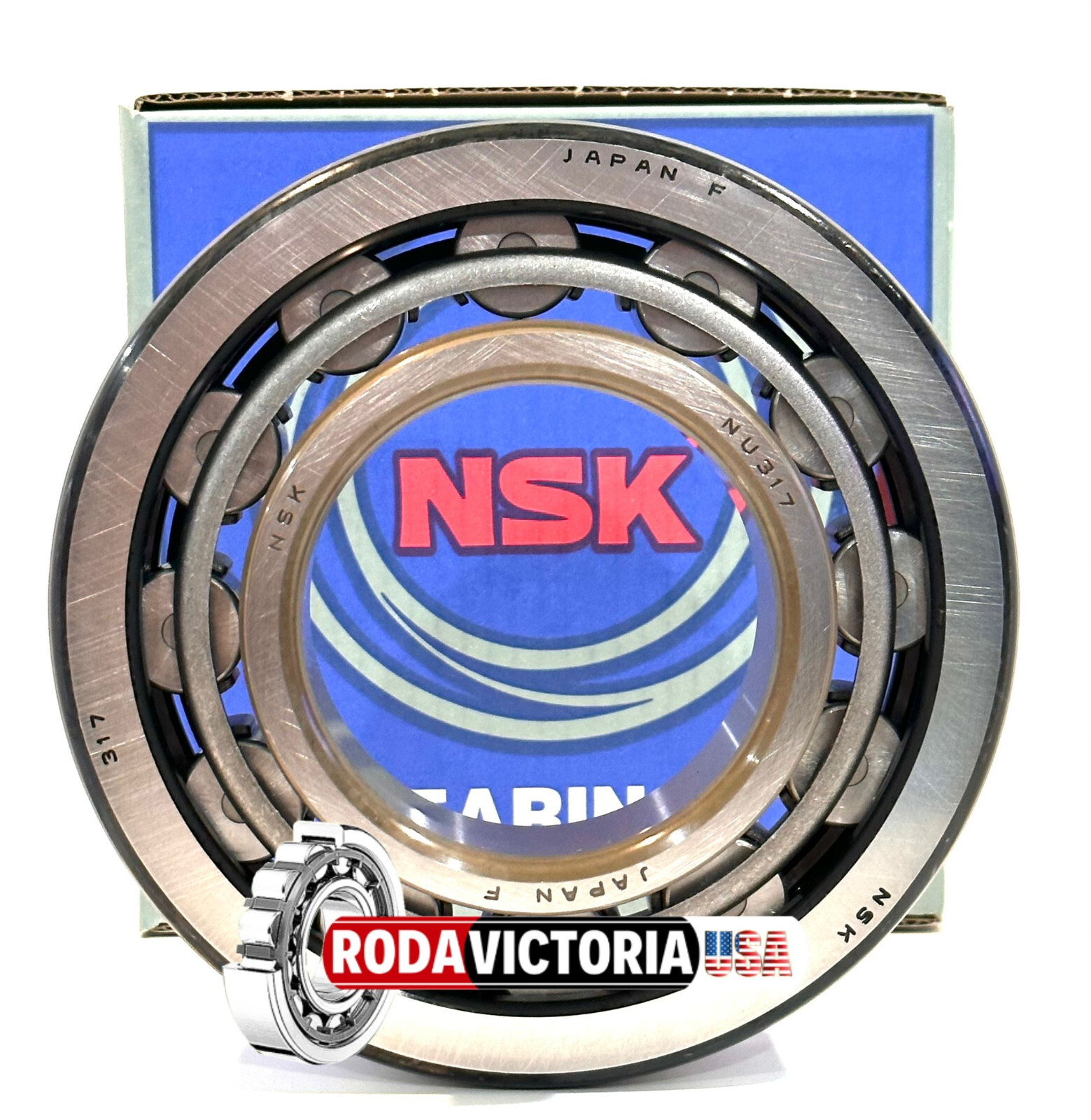 NSK JAPAN NU317W C3 Cylindrical Roller Bearing 85x180x41mm