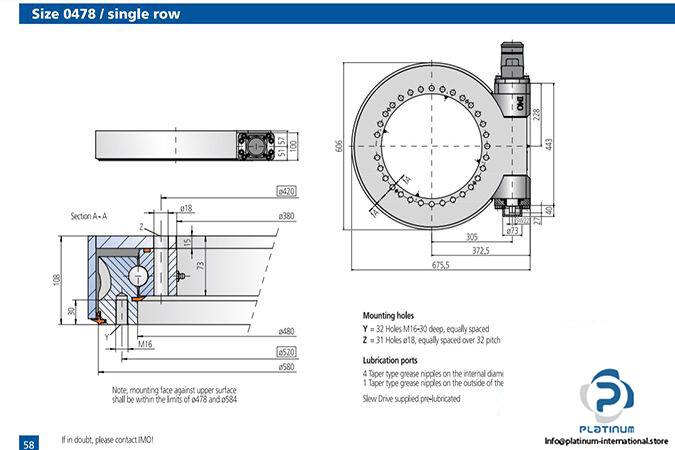 IMO WD-L 0478/3-04995 SLEW DRIVE‎_IMO A6610/17 1740