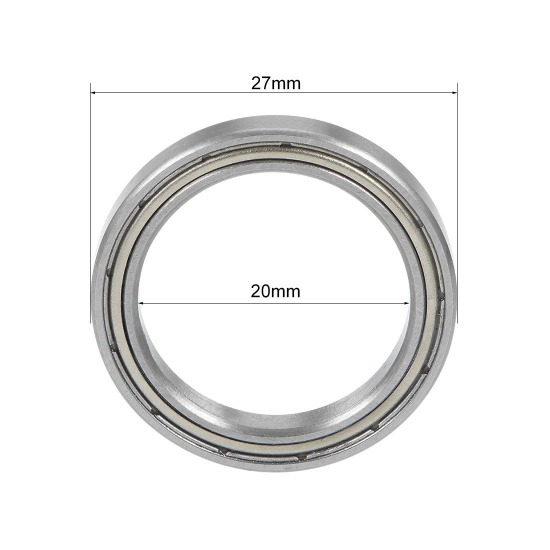5pcs 6704ZZ Deep Groove Ball Bearing Double Shielded GCr15 Bearings 20x27x4mm