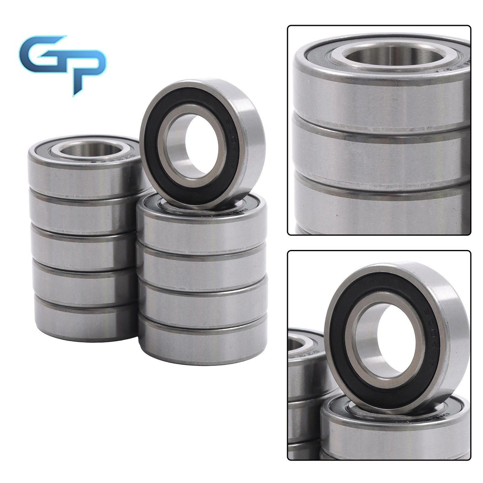 10 Count 6004-2RS C3 Premium Rubber Sealed Ball Bearing 20x42x12mm Precision