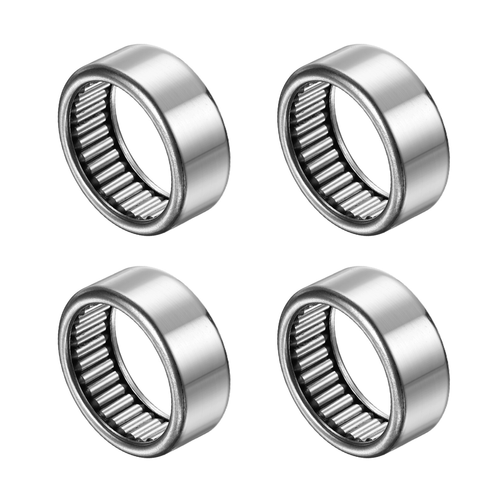 4pcs B168 Needle Roller Bearings 1″ x 1-1/4″ x 1/2″ Chrome Steel Open End