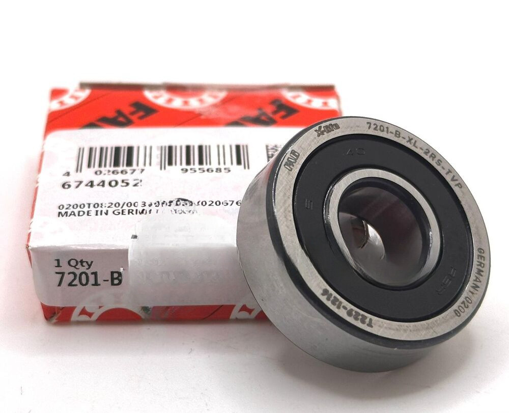 FAG 7201-B-XL-2RS-TVP ANGULAR CONTACT BALL BEARING 12x32x10mm NEW