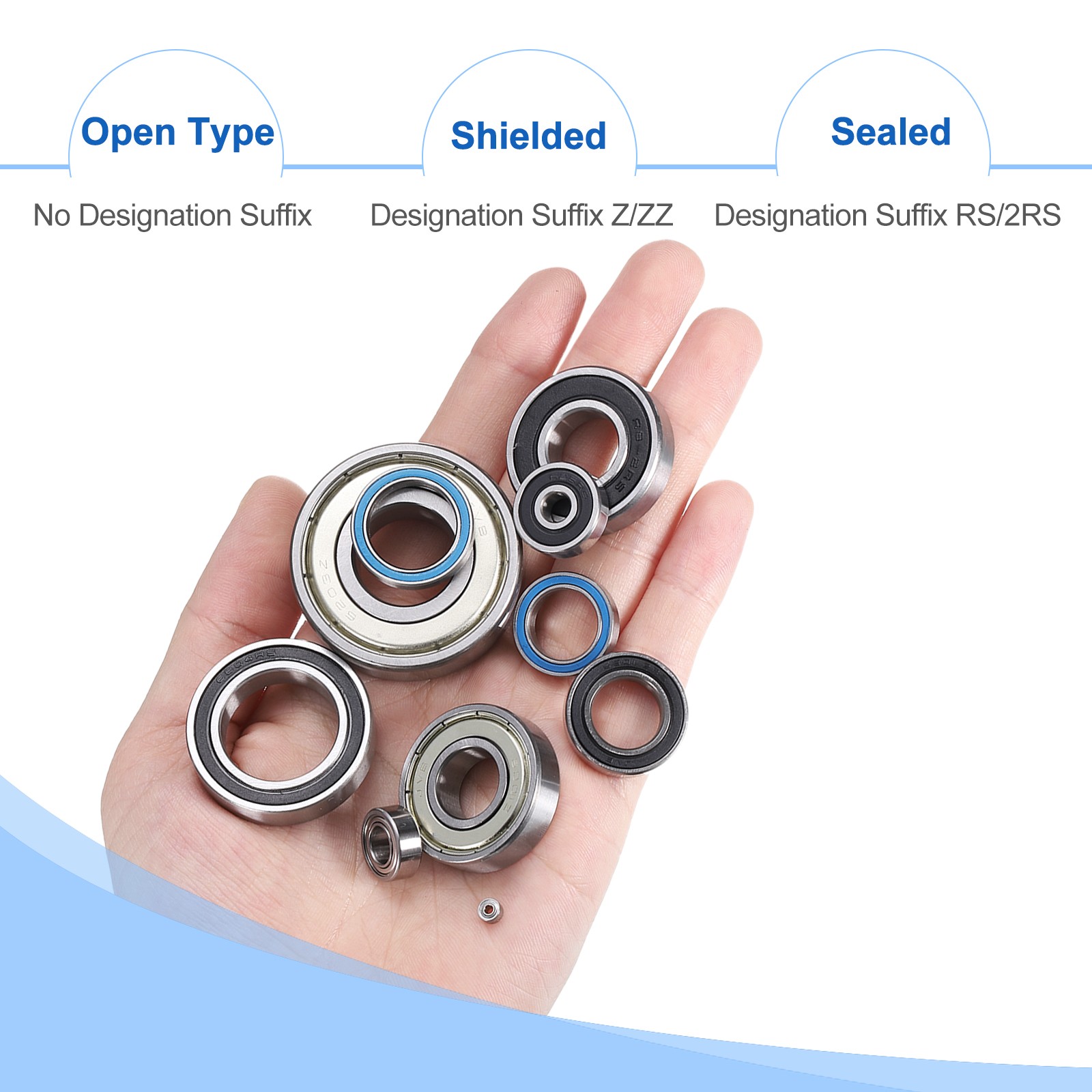 2pcs 6004ZZ Ball Bearings 20mmx42mmx12mmZ2 Double Steel Shielded