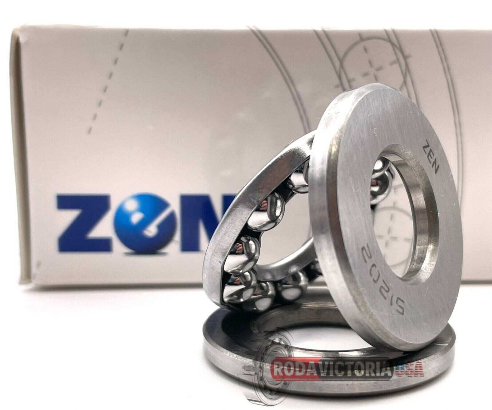 ZEN 51202 AXIAL DEEP GROOVE BEARING 15x32x12 mm