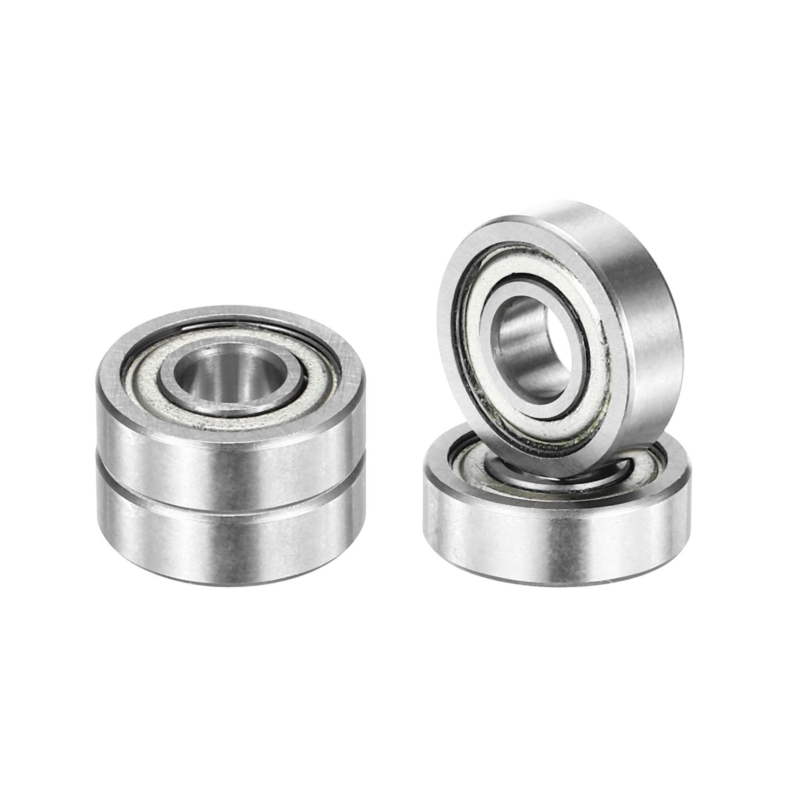 4Pcs Ball Bearings R1660ZZ 15/64″ ID x 5/8″ OD x 3/16″ for Silver Tone