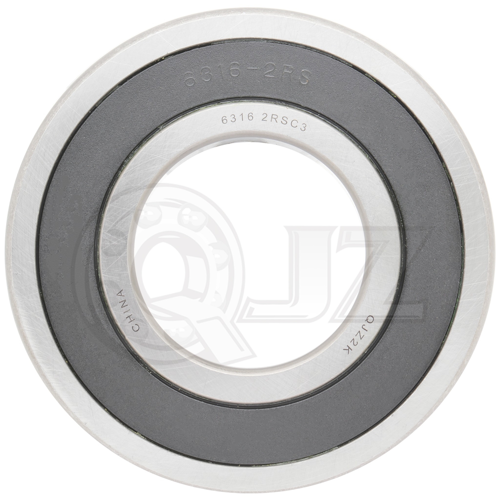 [Qty.4] 6316-2RS Radial/Deep Groove Ball Bearing [80mm ID x 170mm OD x 39mm W]